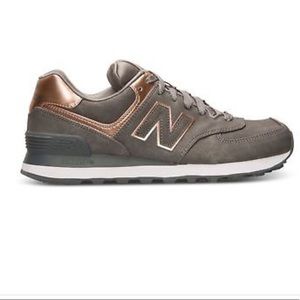 9m NewBalance 574 grey and rose gold